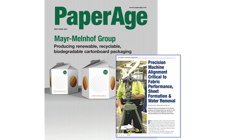 PaperAge Publishes “Precision Machine Alignment Critical to Fabric Performance, Sheet Formation & Water Removal”