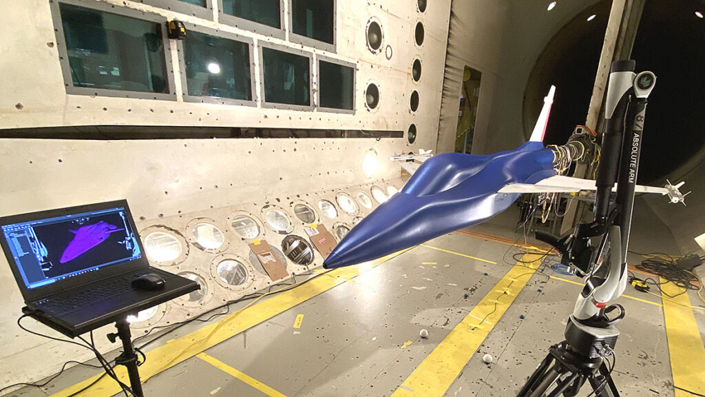 Advanced Metrology Instruments in Heavy Industry Example: 3D Scanning with Articulated Arm – Aerospace Industry